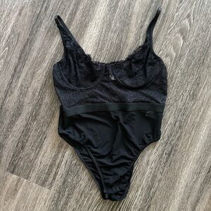 Princess Polly Black Lace Bodysuit